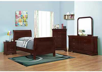 Cherry Twin Bed,Coaster Furniture