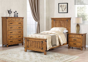 Natural & Honey Twin Panel Bed,Coaster Furniture