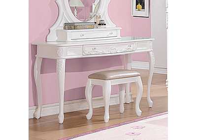 White Vanity Desk,Coaster Furniture