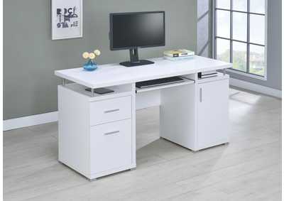 White Computer Desk,Coaster Furniture