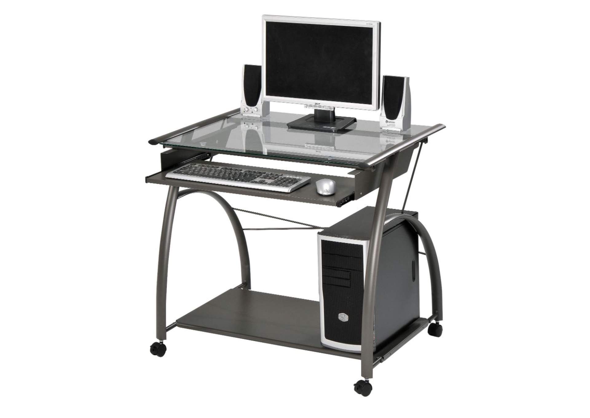 Best Buy Furniture And Mattress Vincent Pewter Computer Desk