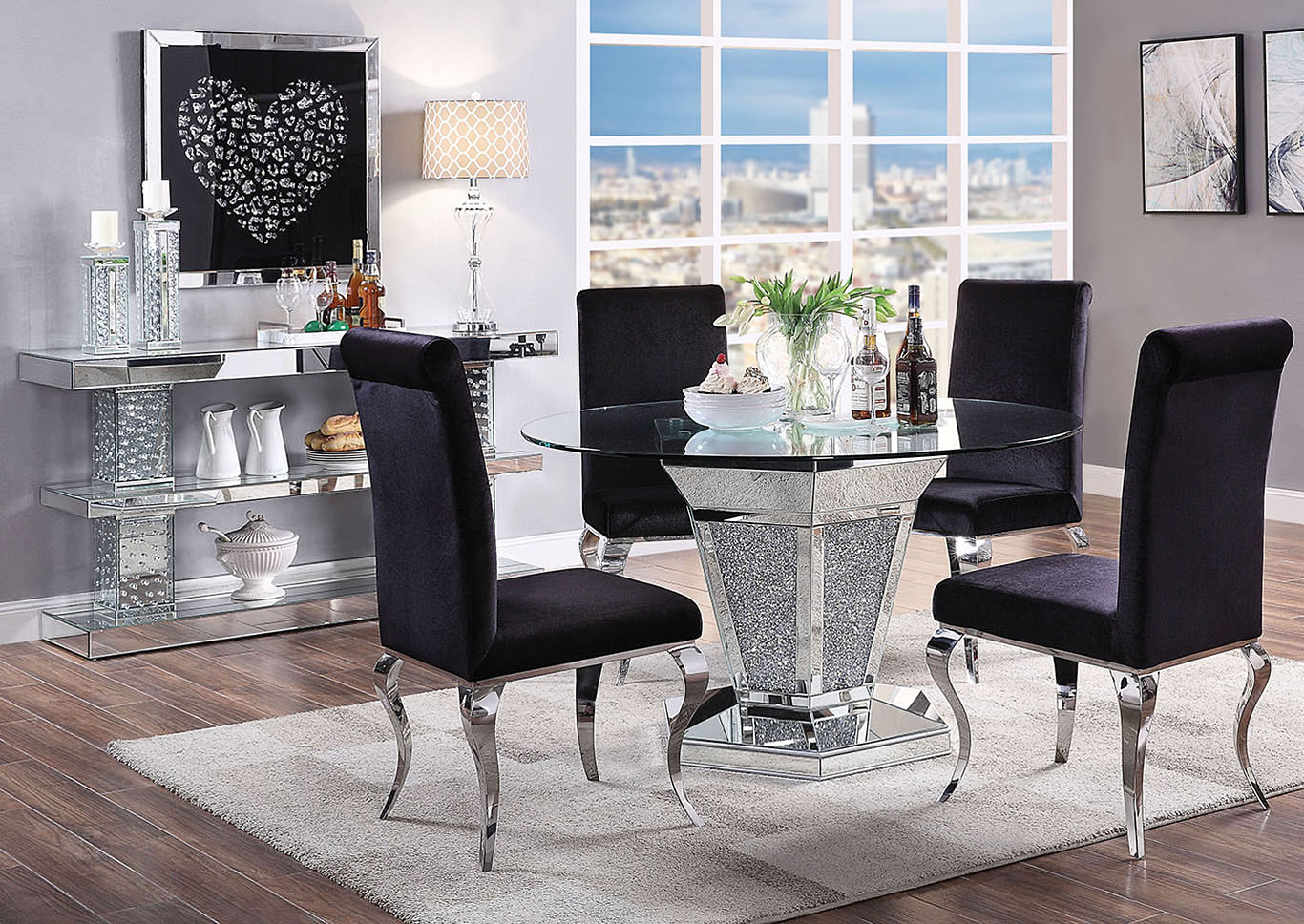 Signature Design By Ashley Besteneer 48 In Round Dining Table