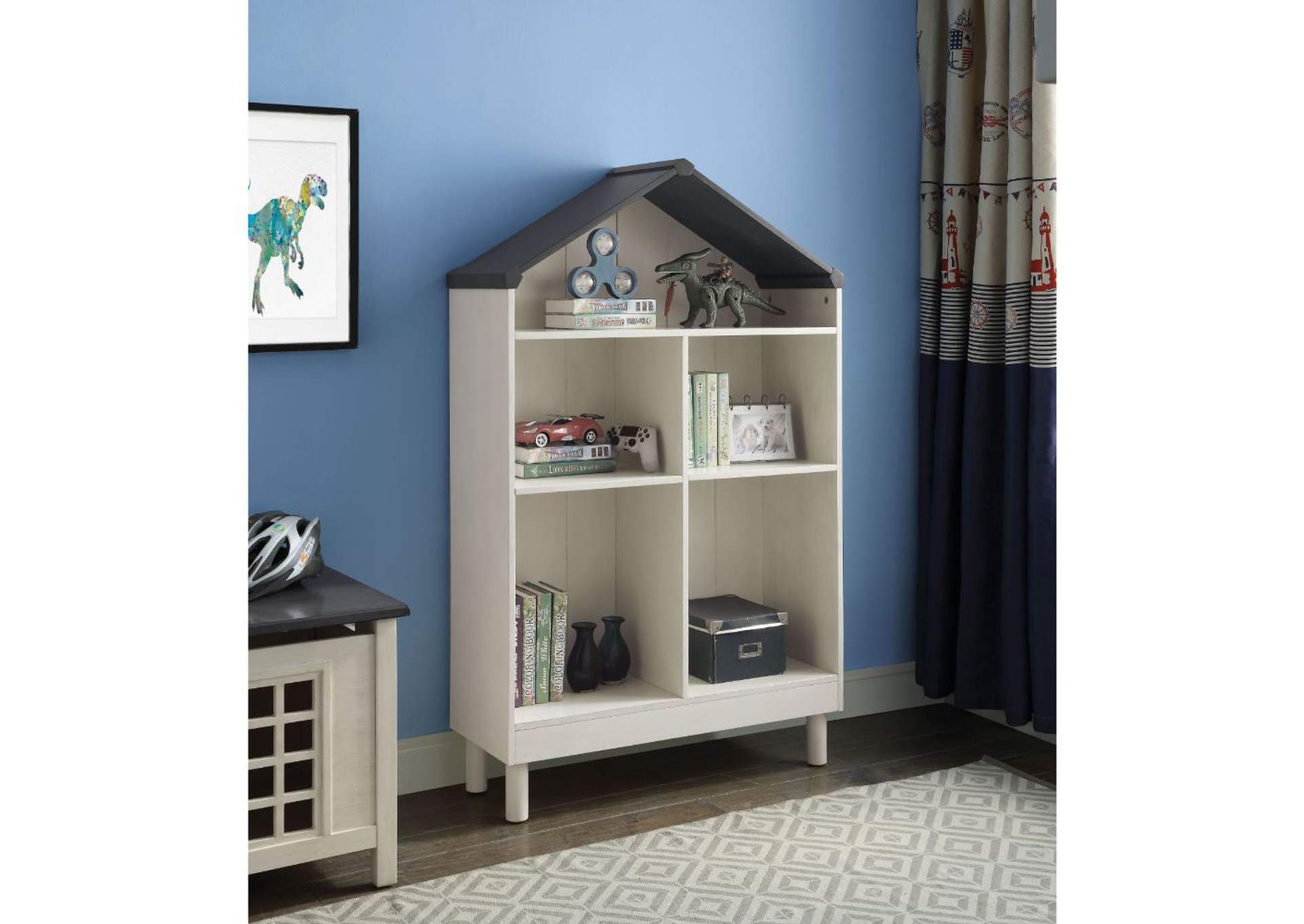 childrens grey bookcase