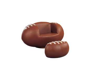 Acme 05528 2-Piece All Star Set Chair and Ottoman Baseball