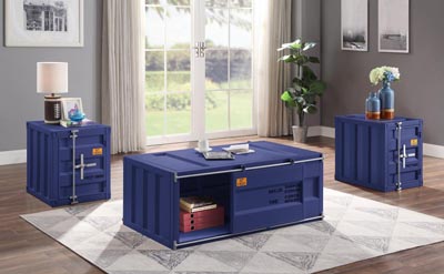 Desired Furniture Corporation Cargo Blue Coffee Table