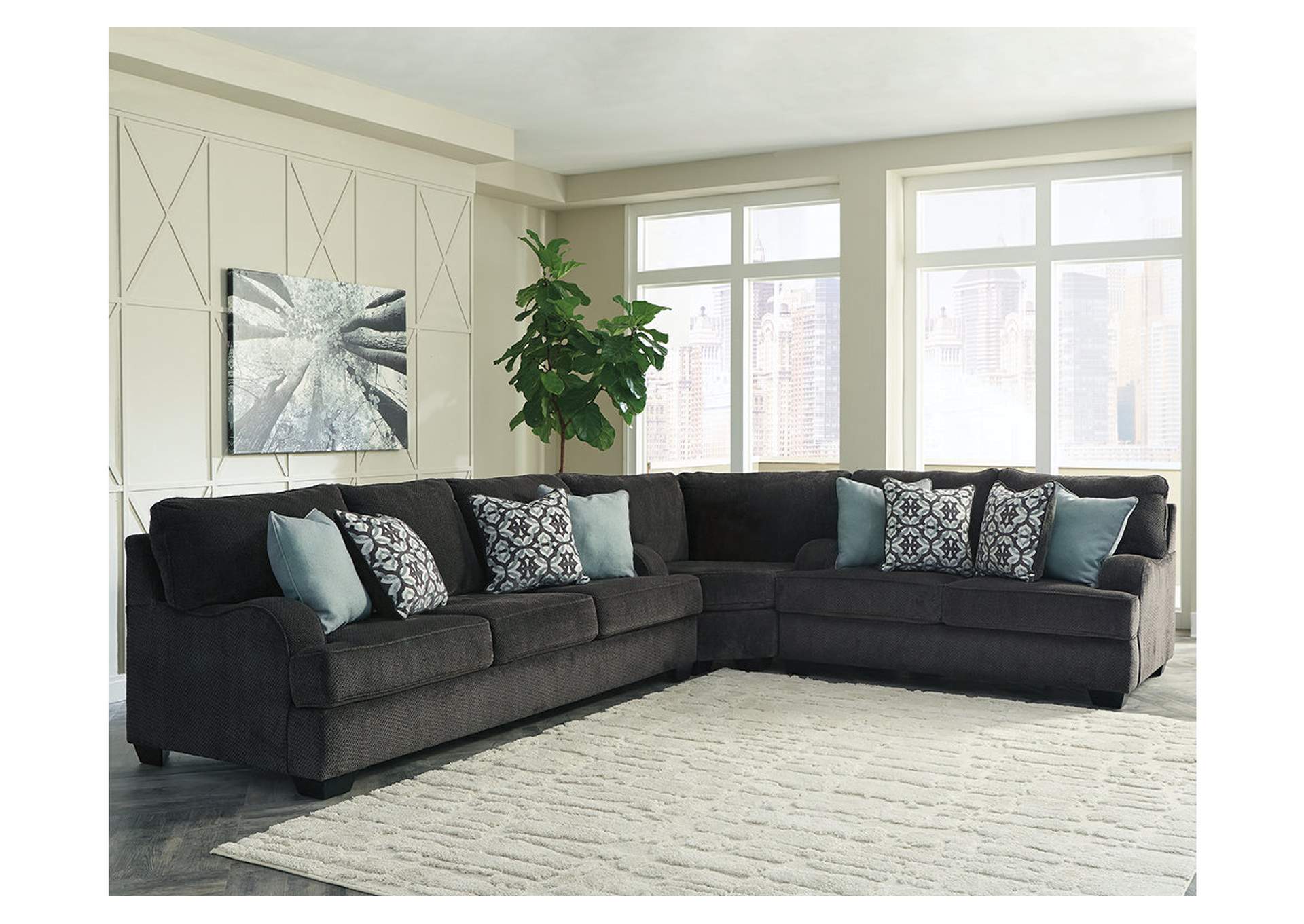  Charenton Charcoal Sofa Langlois Furniture - Muskegon MI