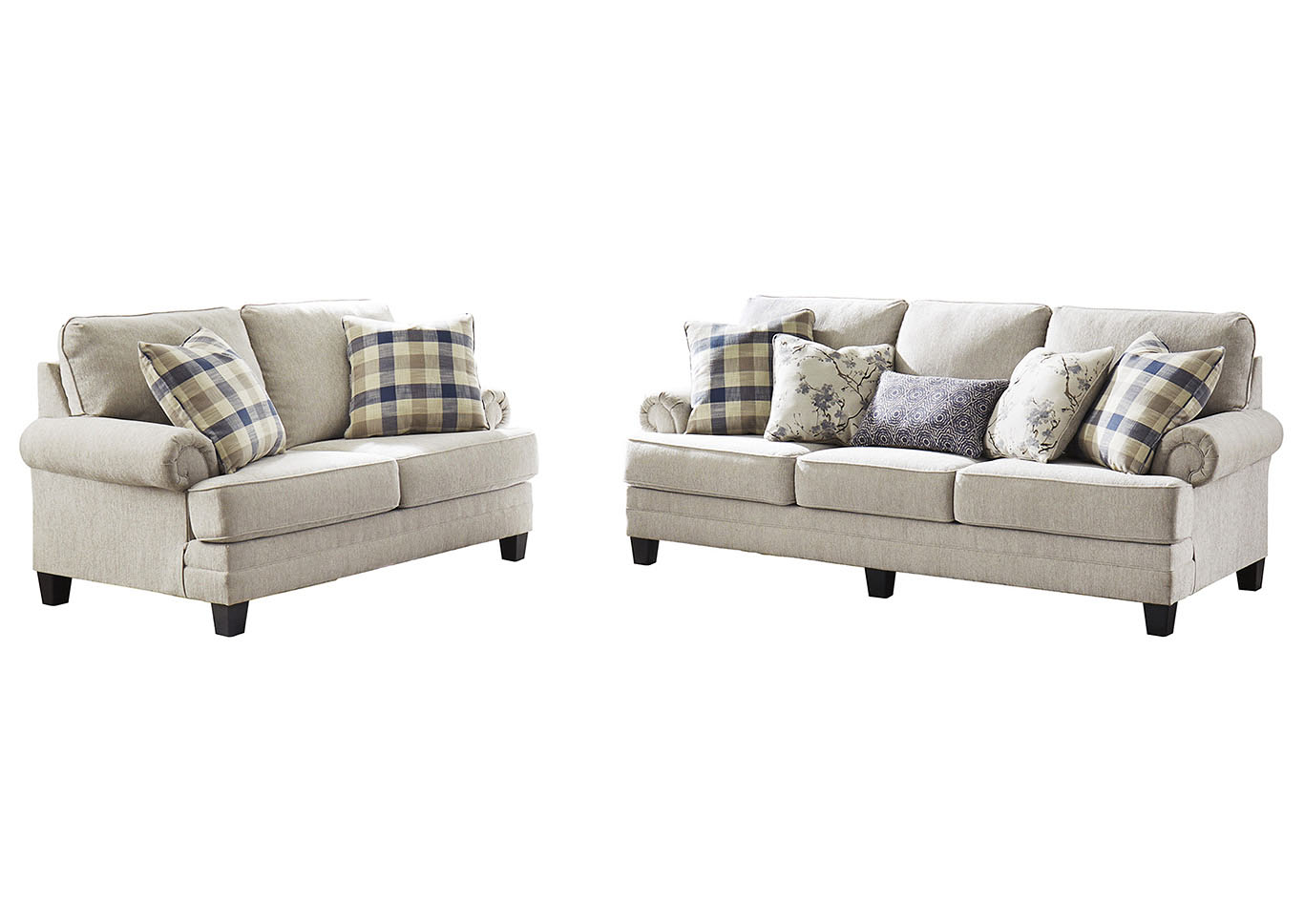 Ivan Smith Meggett Linen Sofa And Loveseat