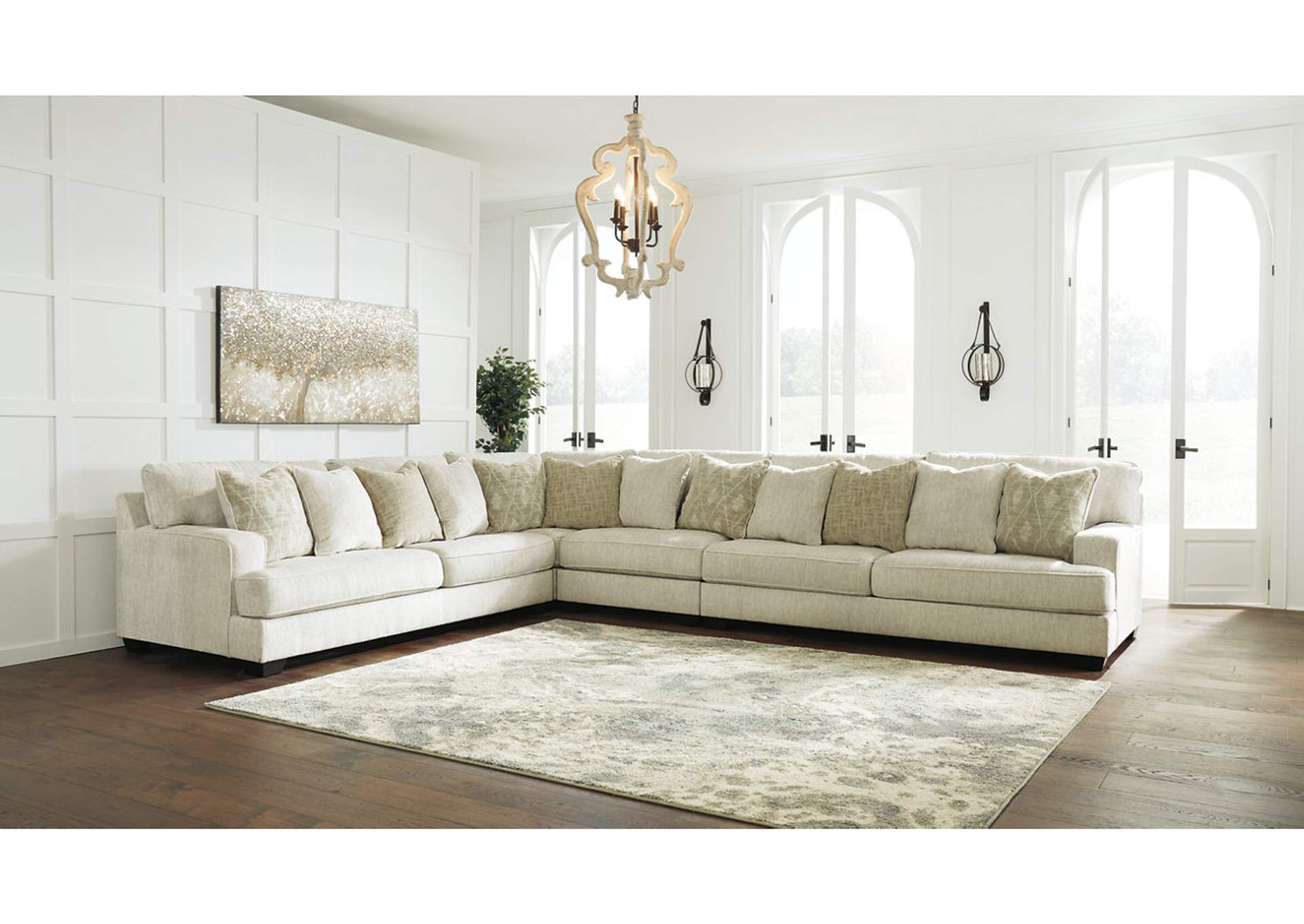 Barnett Brown Furniture Florence Al Rawcliffe 4 Piece Sectional