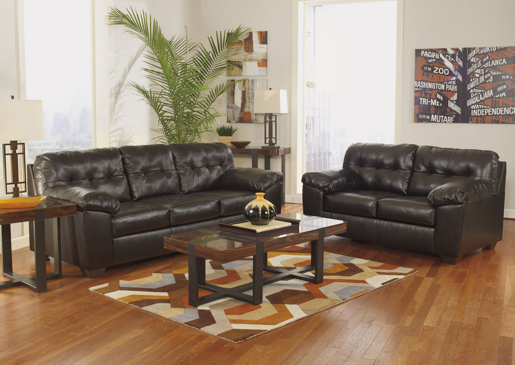 Premier Furniture Gallery Alliston Durablend Chocolate Sofa Loveseat