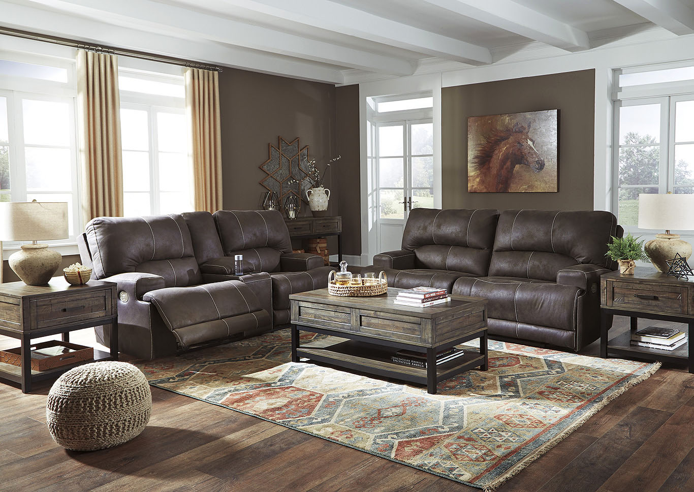 Flax Furniture Irvington Nj Kitching Java Power Reclining Sofa