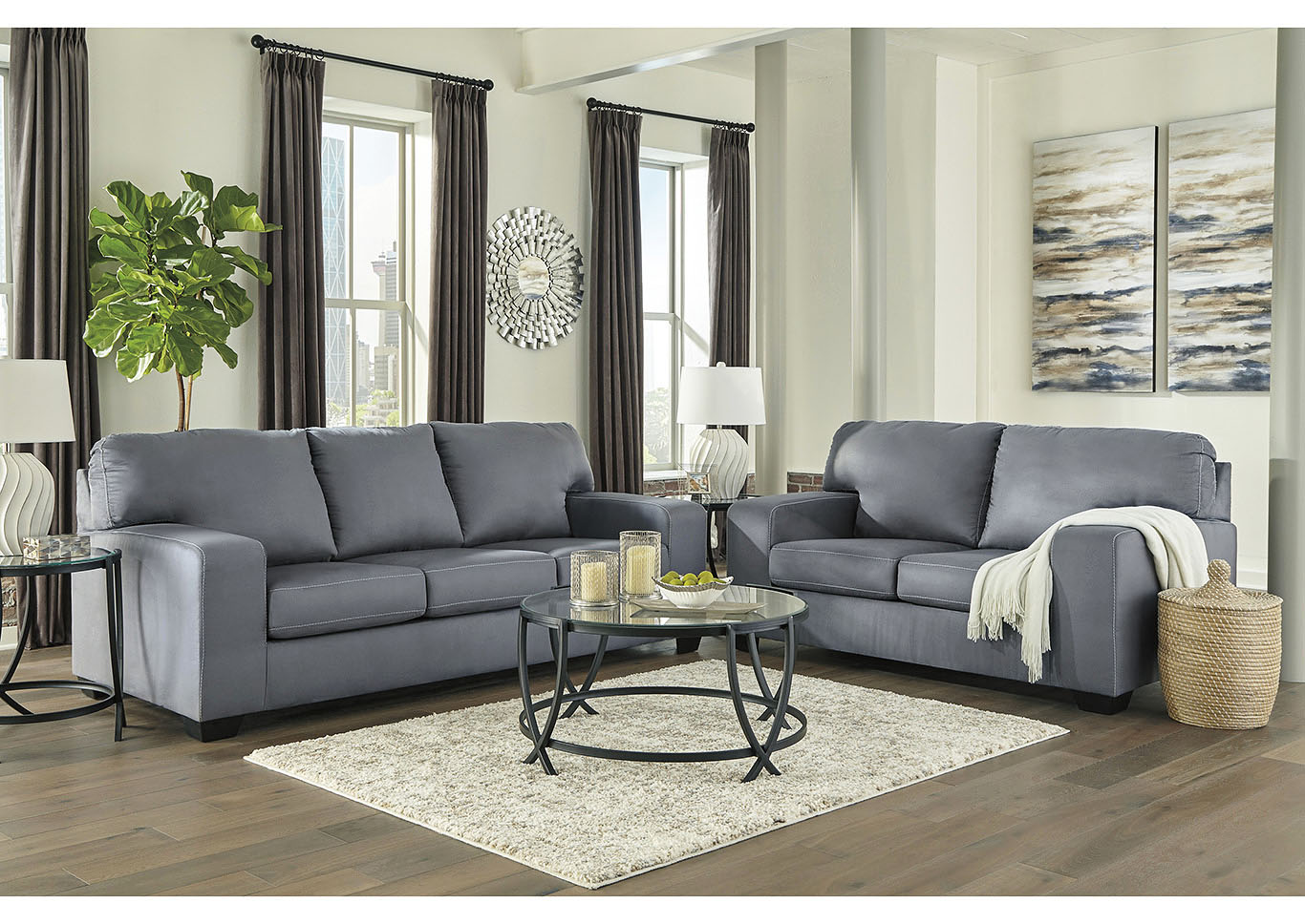Sell A Cow Furniture Il Kanosh Steel Sofa And Loveseat