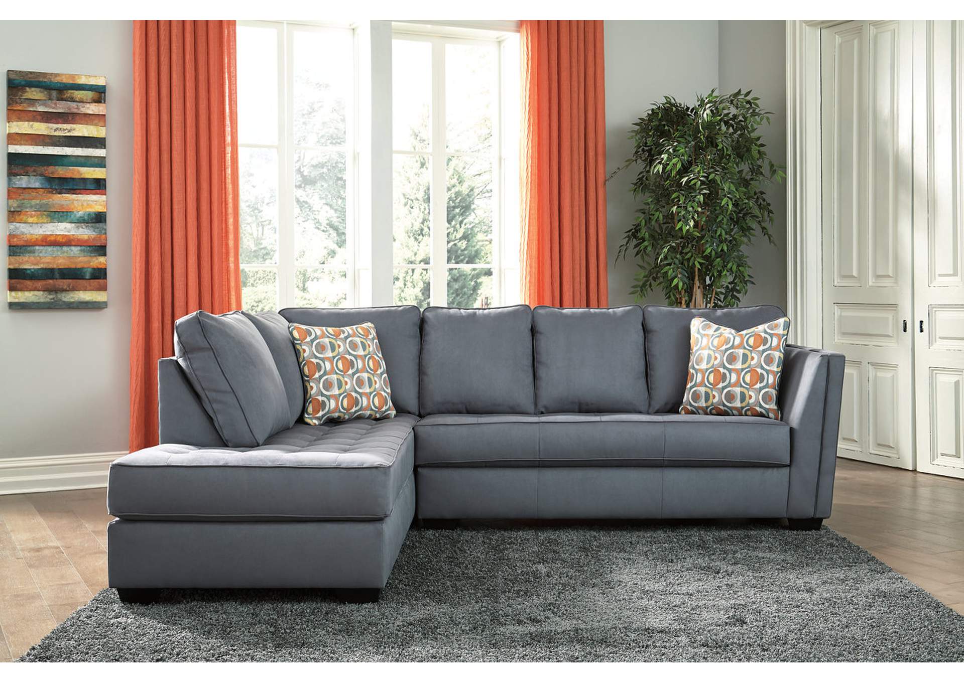 Home Interiors Furniture Concord Ca Filone Steel Raf Sofa Chaise