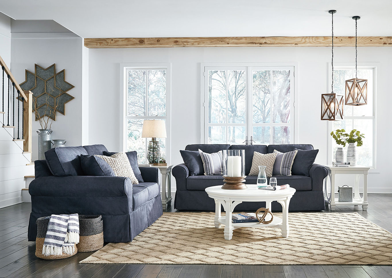 Sell A Cow Furniture Il Alano Denim Sofa And Loveseat