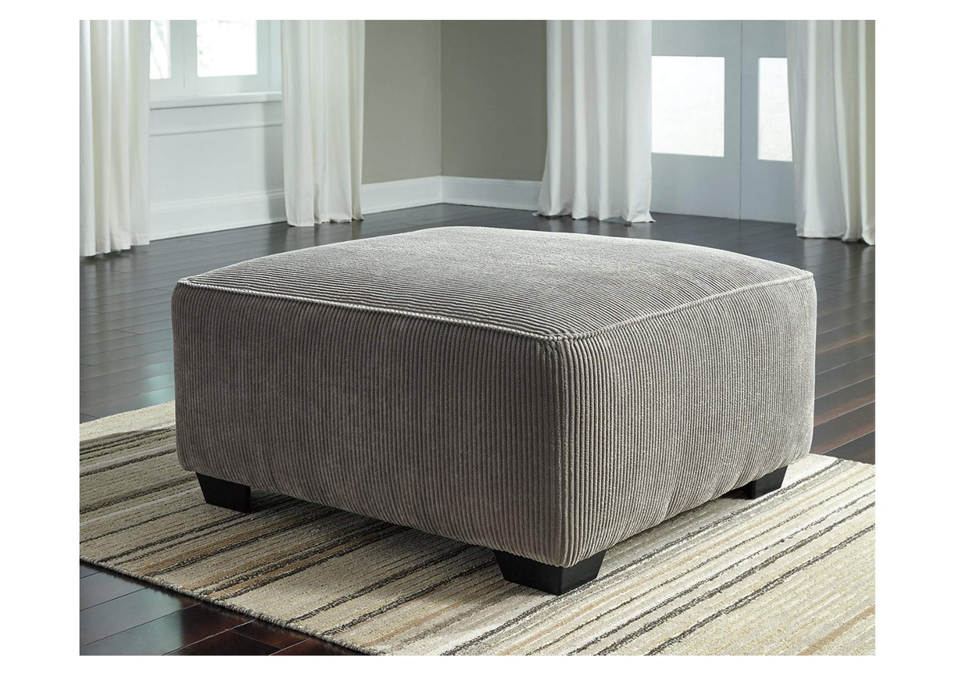 Furniture Outlet Bend Or Jinllingsly Gray Oversized Accent Ottoman