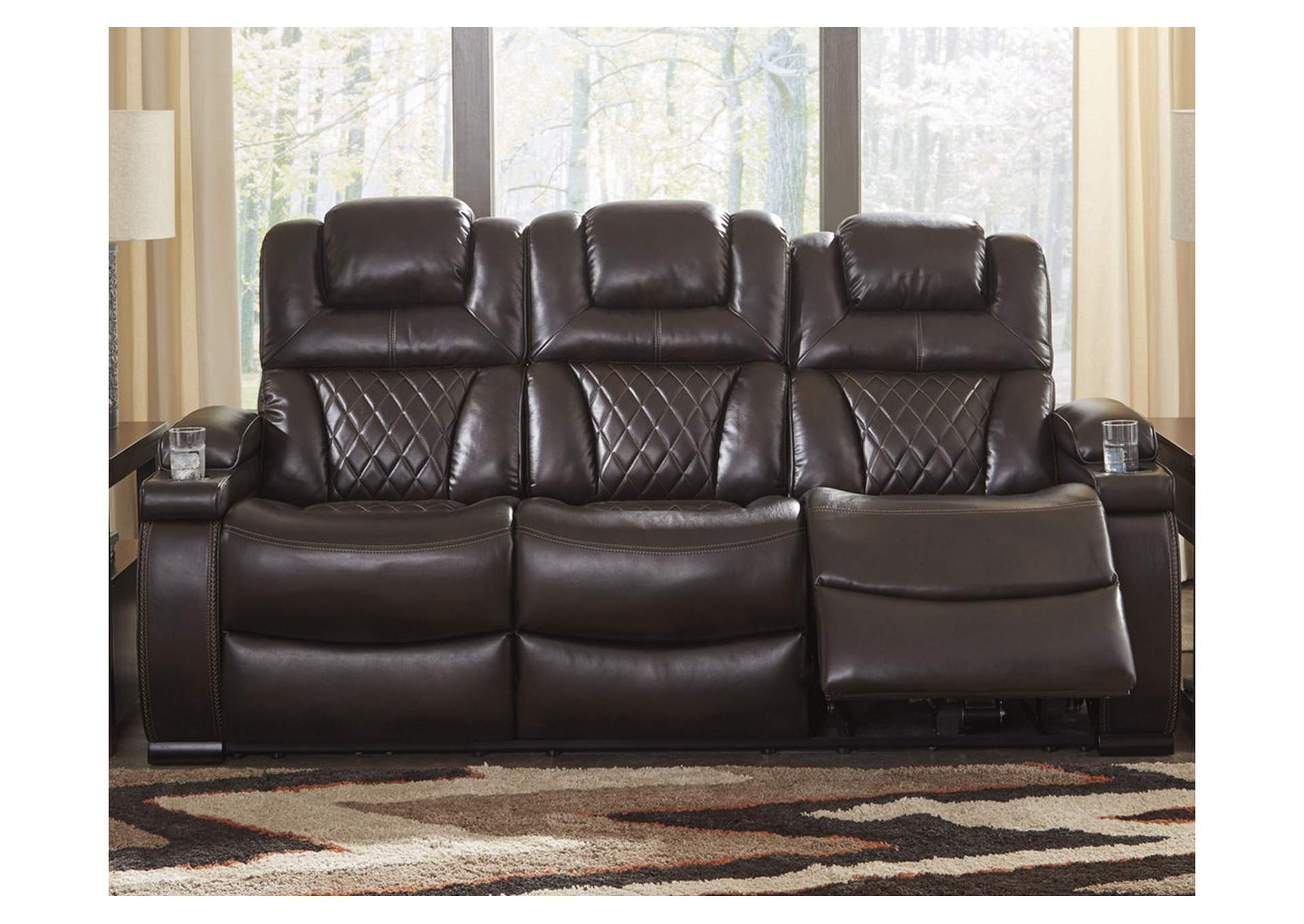 American Furniture Outlets Warnerton Chocolate Power Reclining