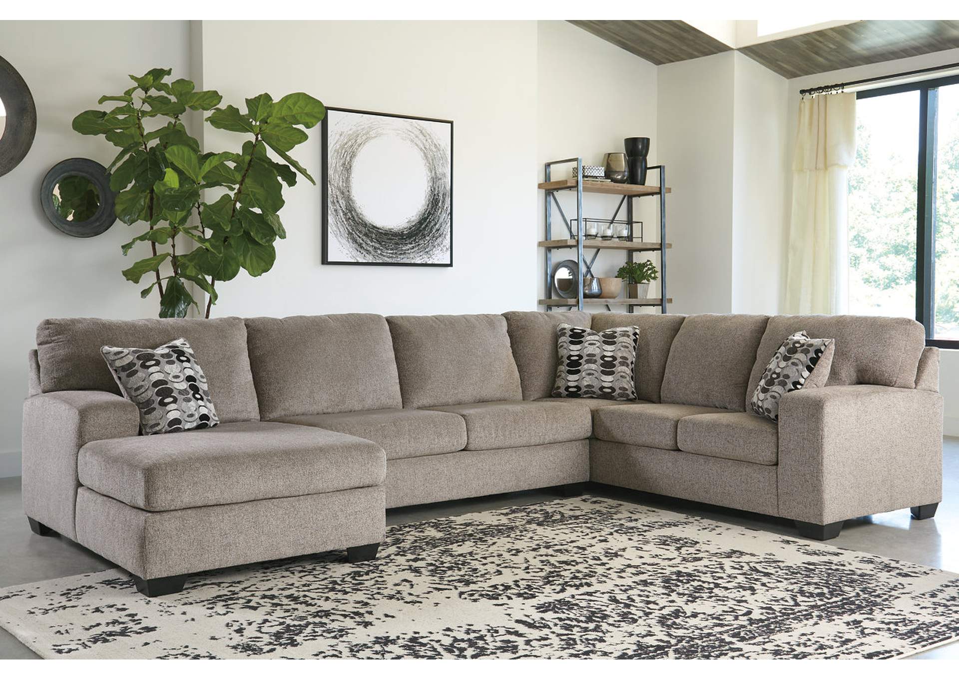 Ballinasloe Platinum LAF Chaise Sectional Furniture World NW