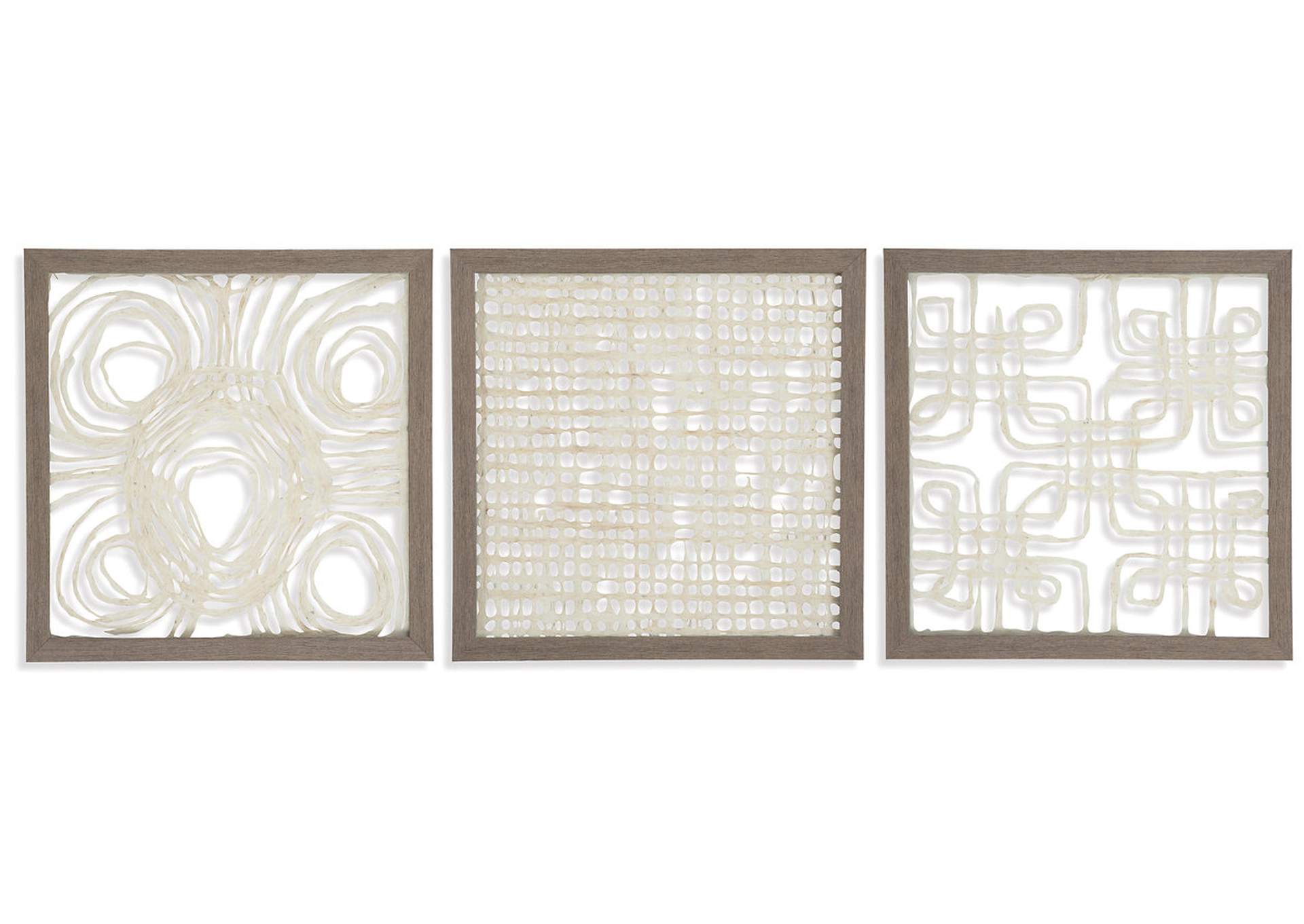 Odella Wall Decor Set Of 3 Curly S Furniture