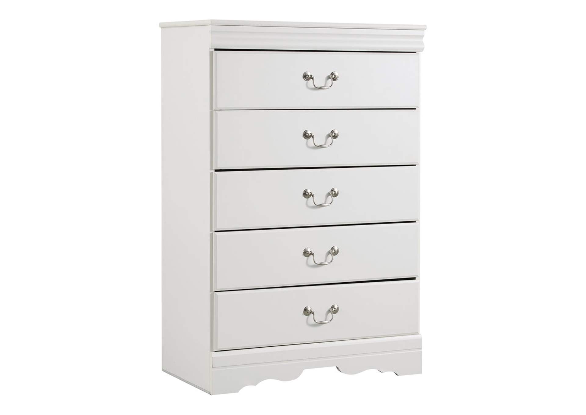 Vip Furniture Outlet Upper Darby Pa Anarasia White Five Drawer