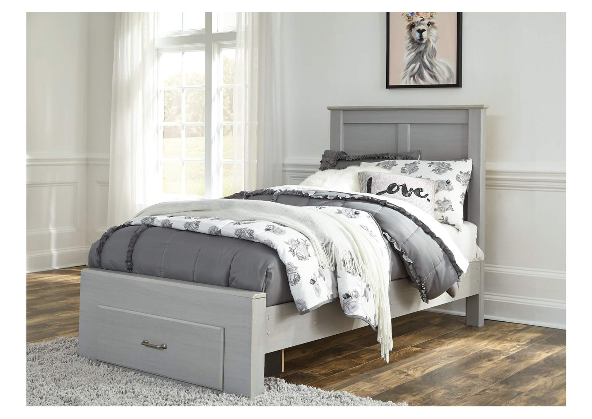 ashley twin storage bed