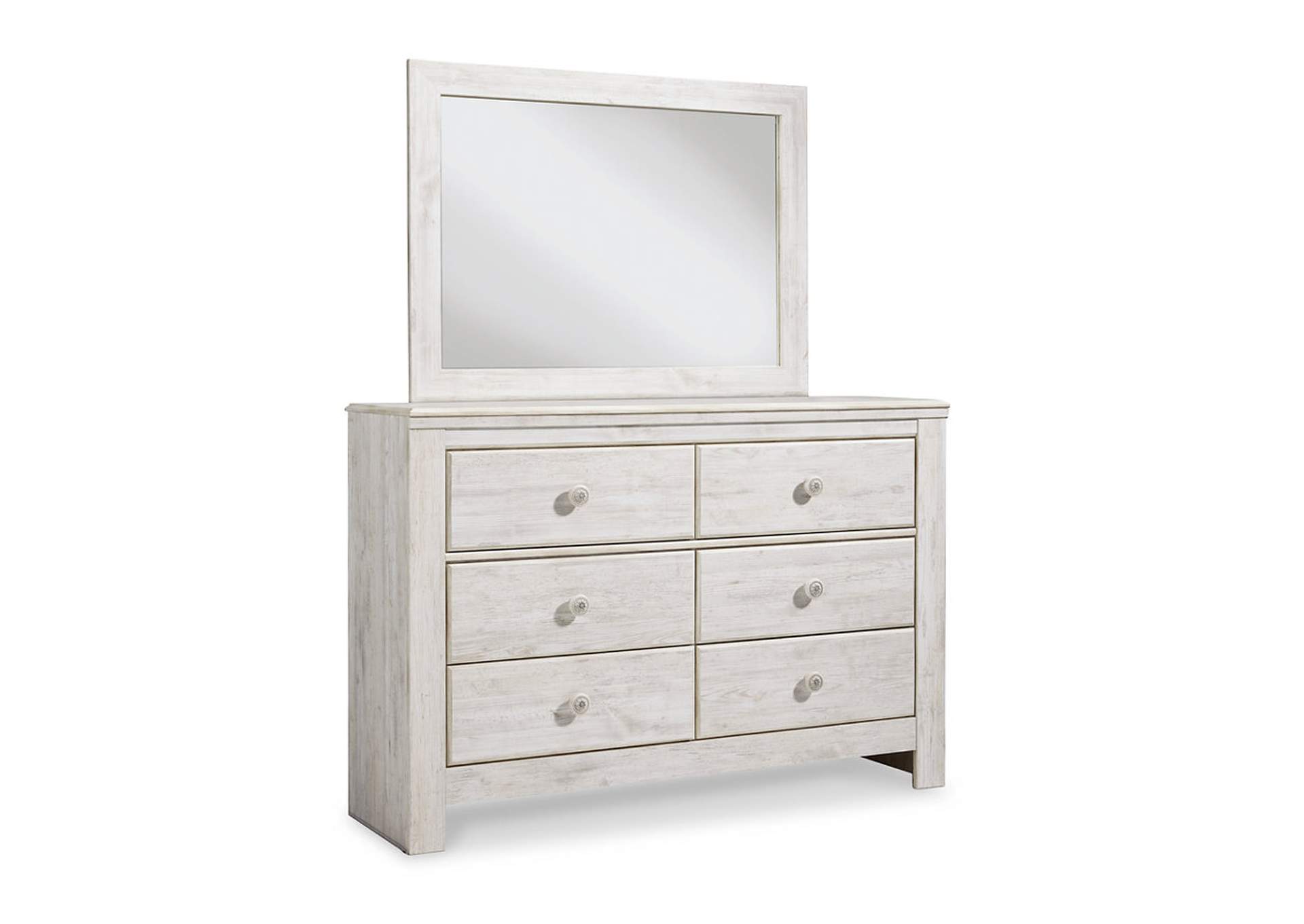 Wine Country Furniture Paxberry Whitewash Dresser And Mirror