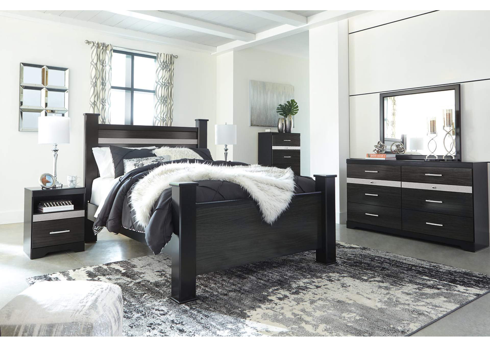 Furniture Outlet Chicago Llc Chicago Il Starberry Black Queen