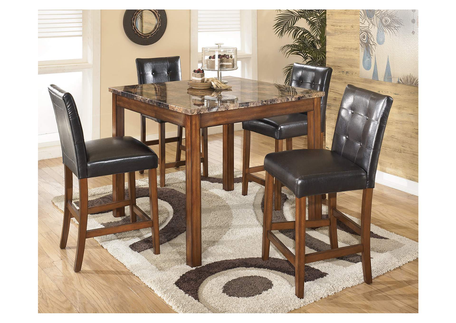 Tucker Furniture Theo 5 Piece Counter Height Dining Set