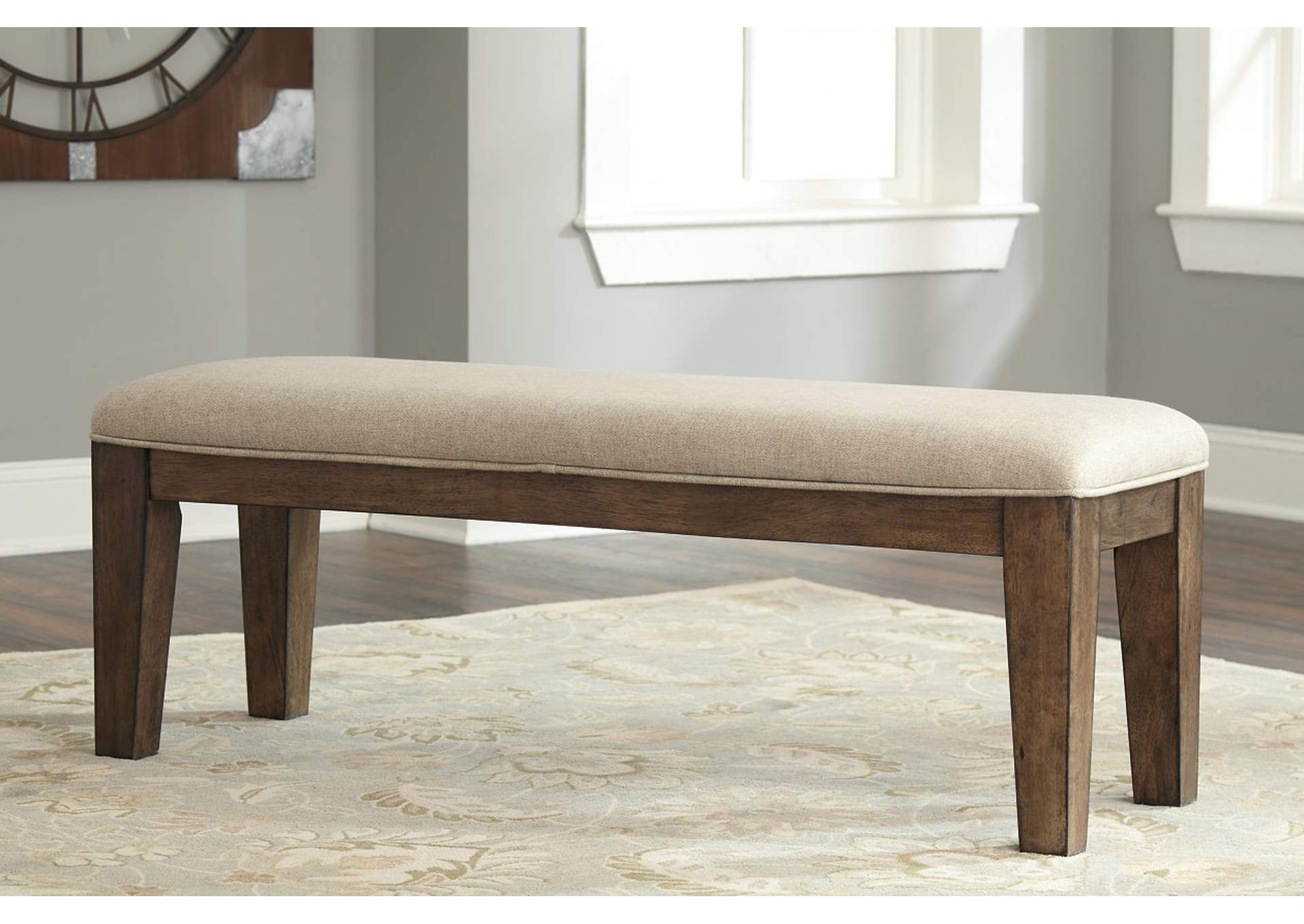 Langlois Furniture Muskegon Mi Flynnter Medium Brown Dining Bench
