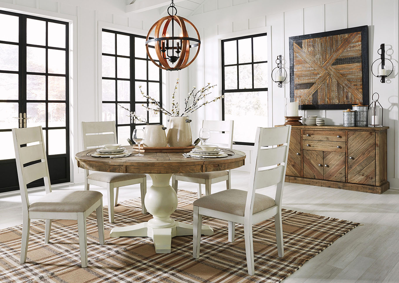 Woodstock Furniture Value Center Grindleburg Round Dining Table W