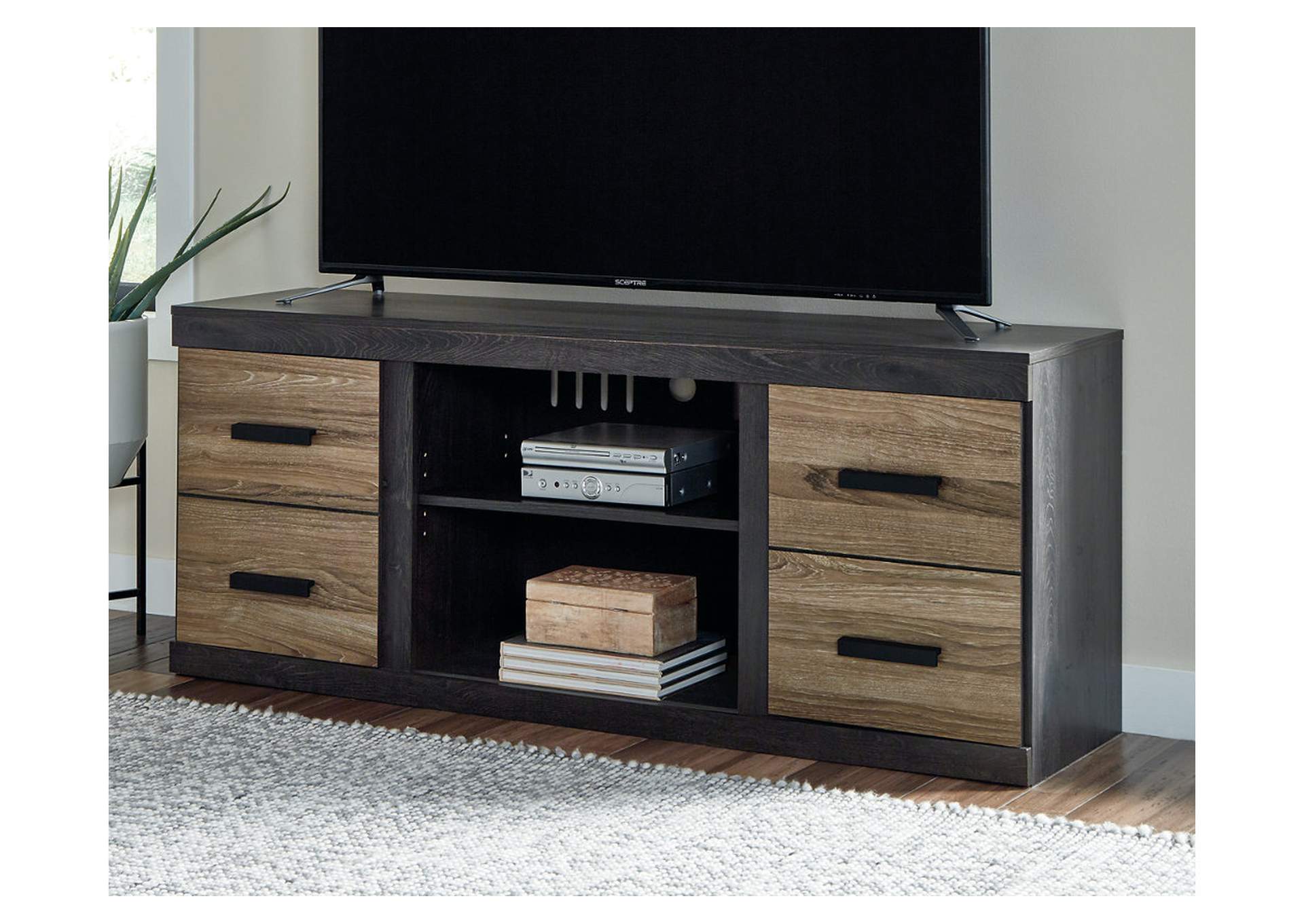 Brown/Beige Harlinton 60" TV Stand Cohen's Furniture - New Castle, DE
