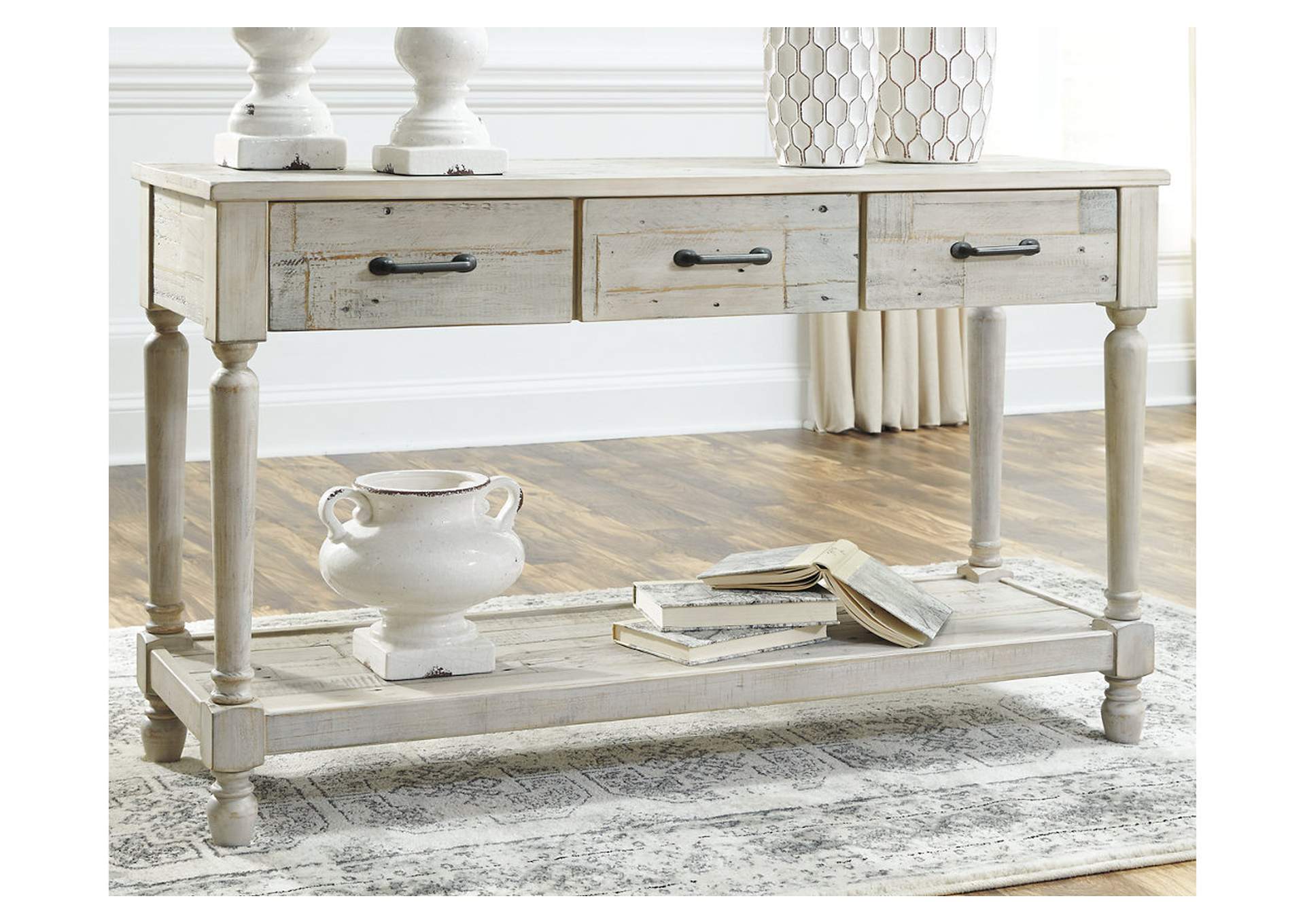 Best Buy Furniture And Mattress Shawnalore White Console Table