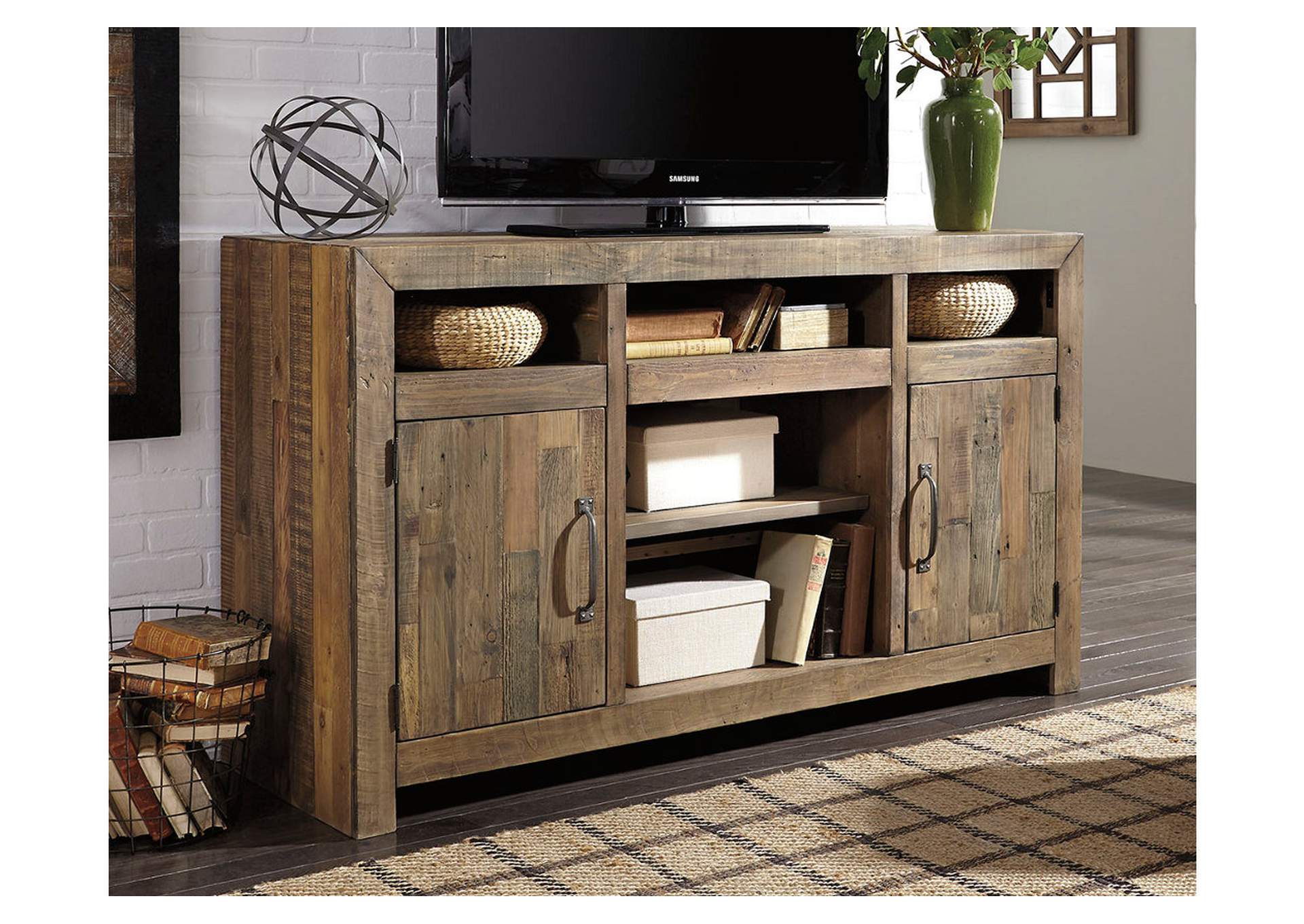 Sommerford Brown 62" TV Stand Frugal Furniture - Boston ...