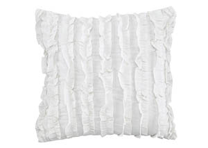 Ruffin White Pillow,Signature Design by Ashley