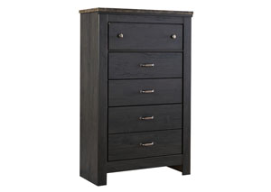 Westinton Black/Brown Five Drawer Chest,Signature Design by Ashley