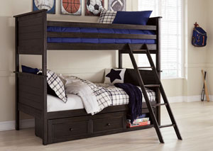 Jaysom Black Twin Bunk Bed w/Under Bed Storage,Signature Design by Ashley