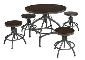 Odium Brown Dining Room Counter Table Set,Signature Design by Ashley