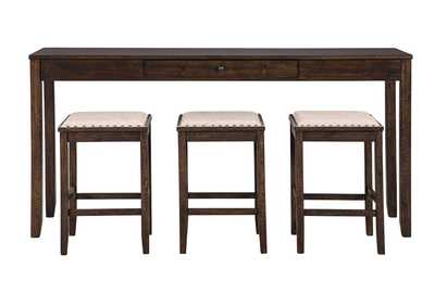 Rokane Counter Height Dining Room Table And Bar Stools Set Of 4 Star Furniture