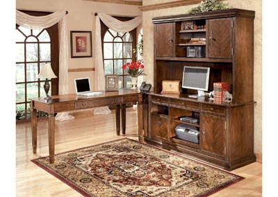 Hamlyn Large L-Shaped Desk w/Large Hutch & Credenza,Signature Design by Ashley