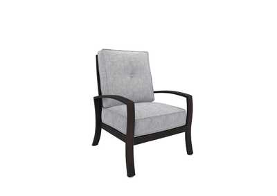 Castle Island Dark Brown Lounge Chair w/Cushion (1/CN)