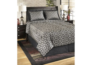 Maze Onyx King Top of Bed Set,Signature Design by Ashley