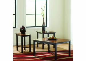 Fletcher Occasional Table Set (Cocktail & 2 Ends),Signature Design by Ashley