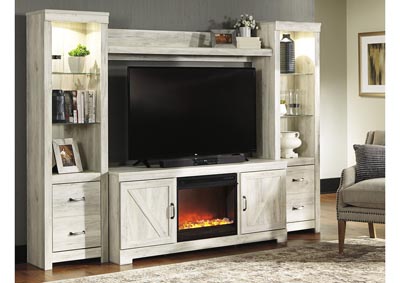 1 Brooklyn Furniture Bellaby Whitewash Entertainment Center W