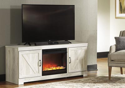 V Watts Furniture Bellaby Whitewash Lg Tv Stand W Black Glass