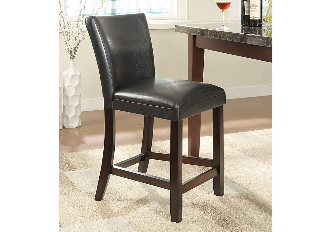 Black & Cappuccino 24'' Counter Height Stool (Set of 2),Coaster Furniture