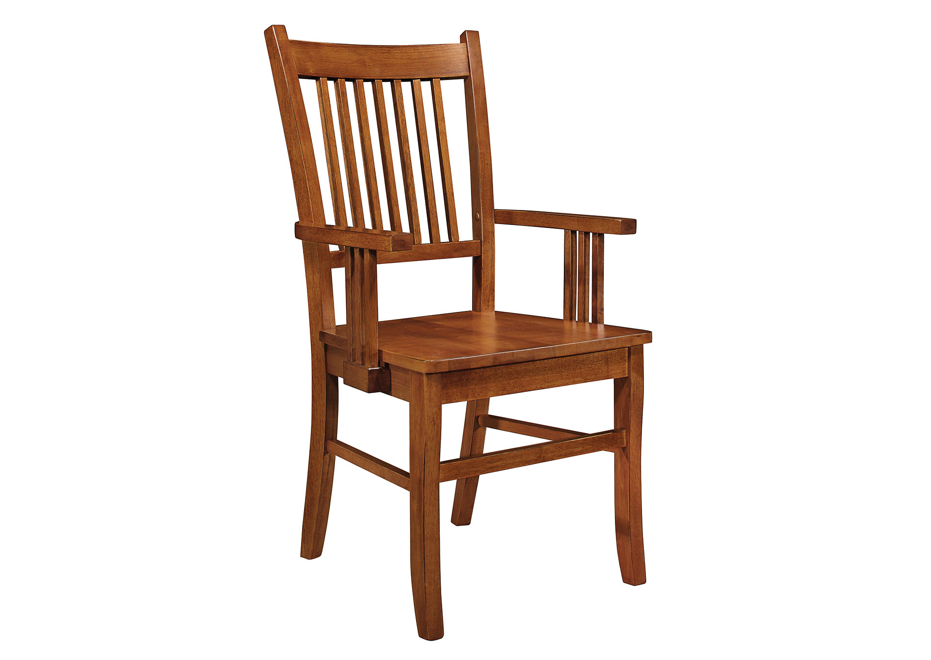 The Bed Post Light Oak Arm Chair Set Of 2