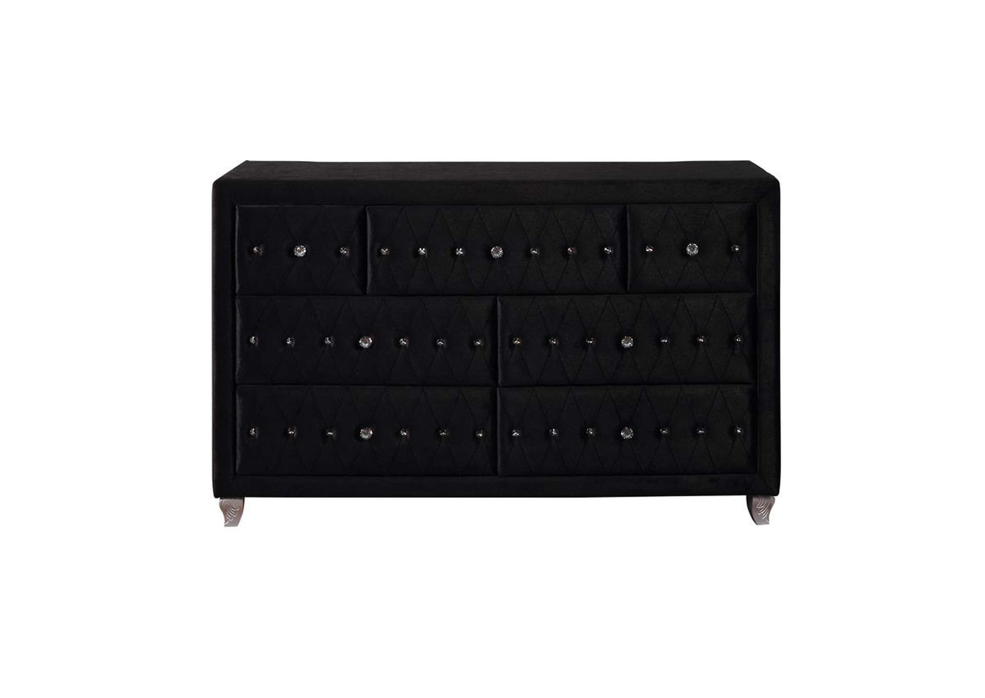 Best Buy Furniture And Mattress Deanna Metallic Black Dresser