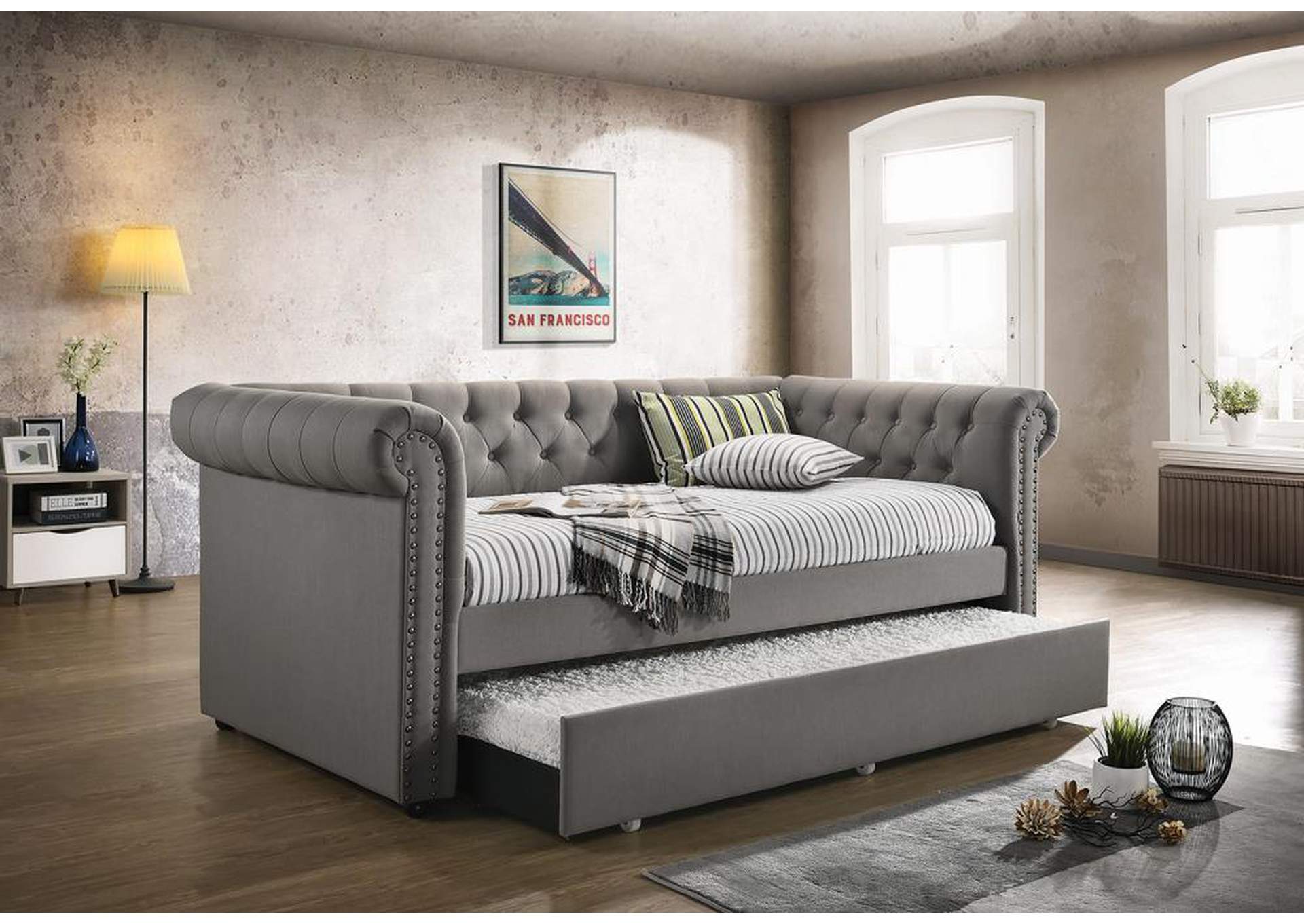 Furniture Expo Baton Rouge La Kepner Grey Chesterfield Daybed