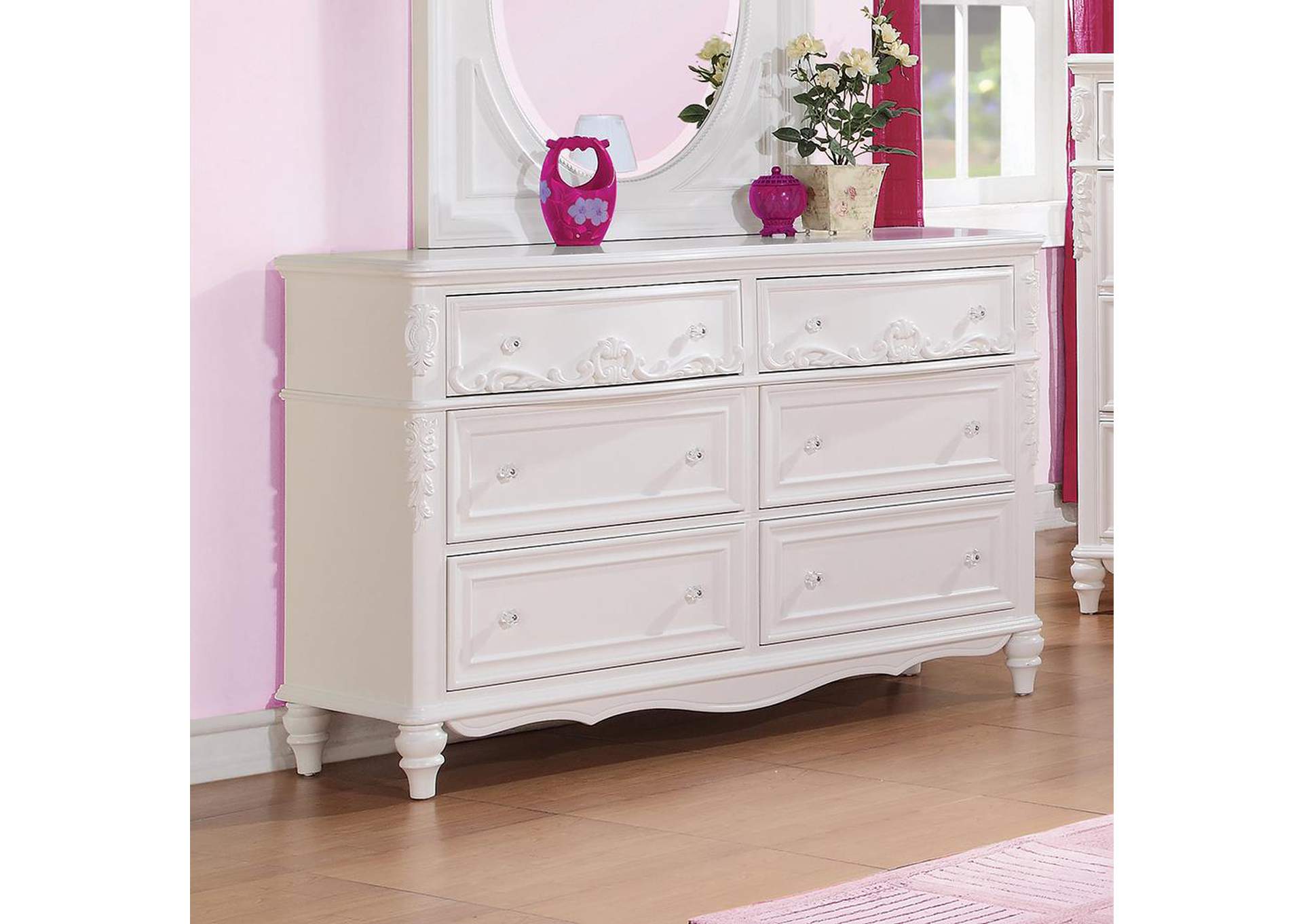 National Furniture Outlet Westwego La Caroline White Dresser