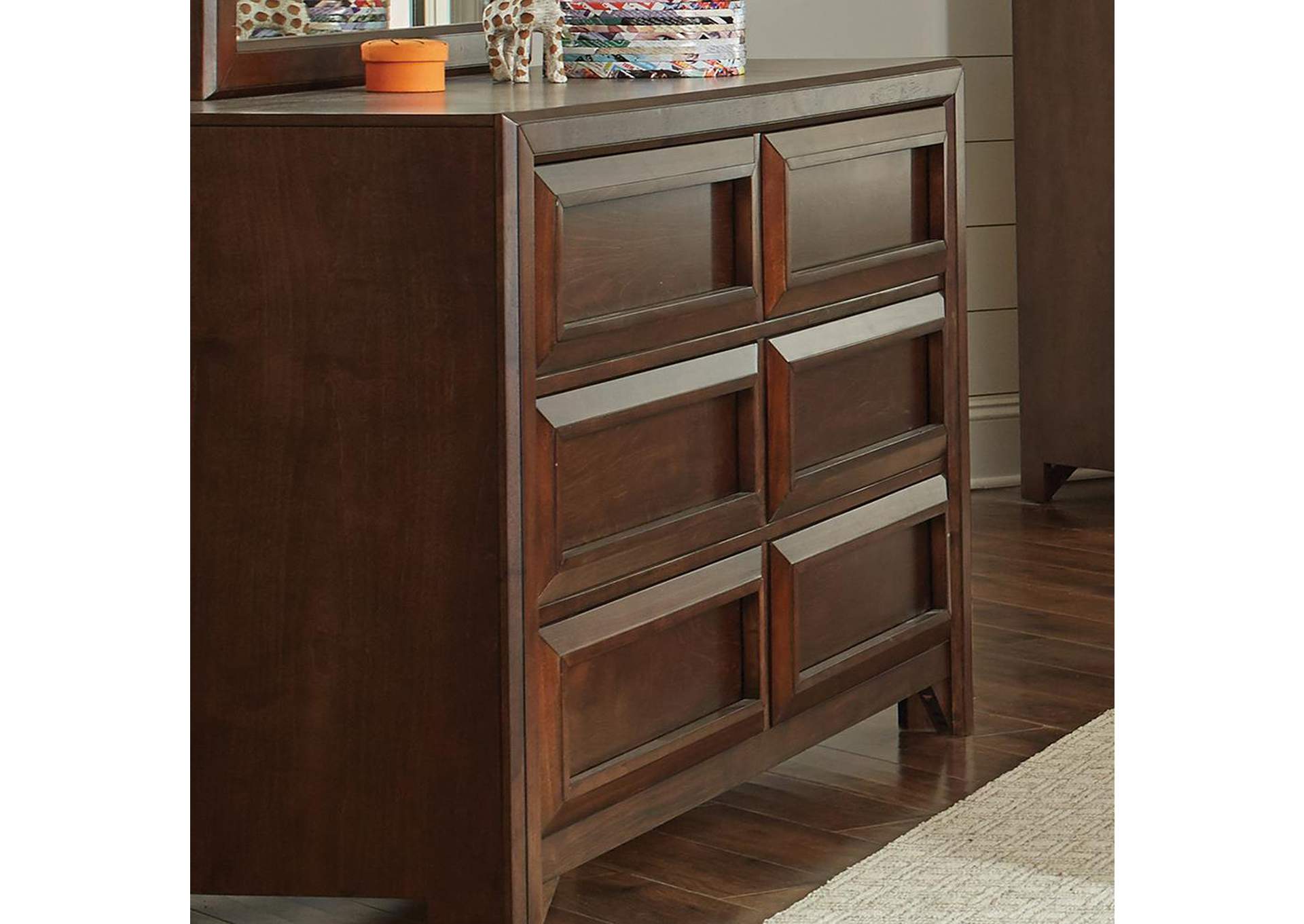 Wine Country Furniture Greenough Cappuccino Six Drawer Dresser