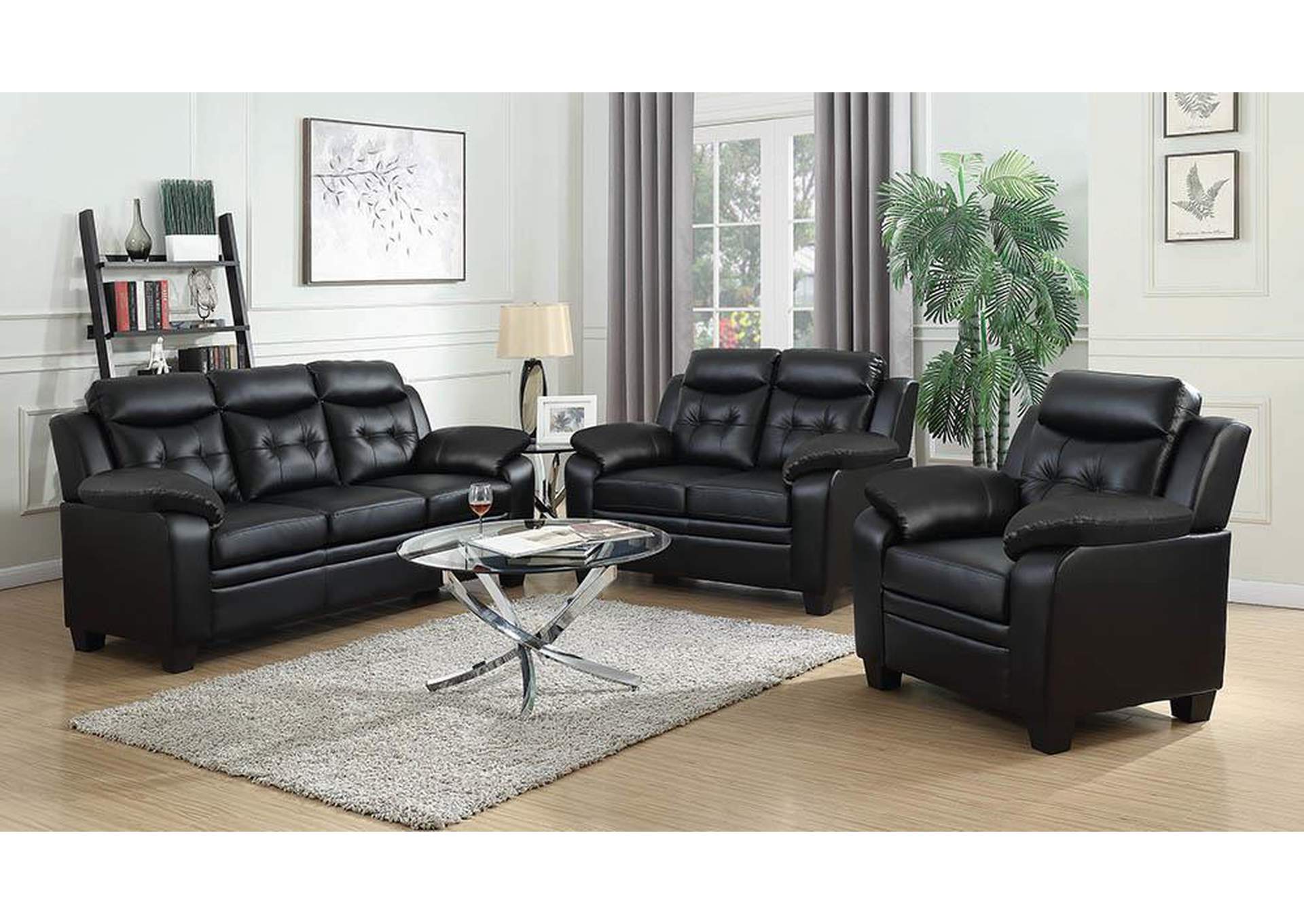 La Bro S Home Furnishings Livermore Ca Finley Black Padded Sofa
