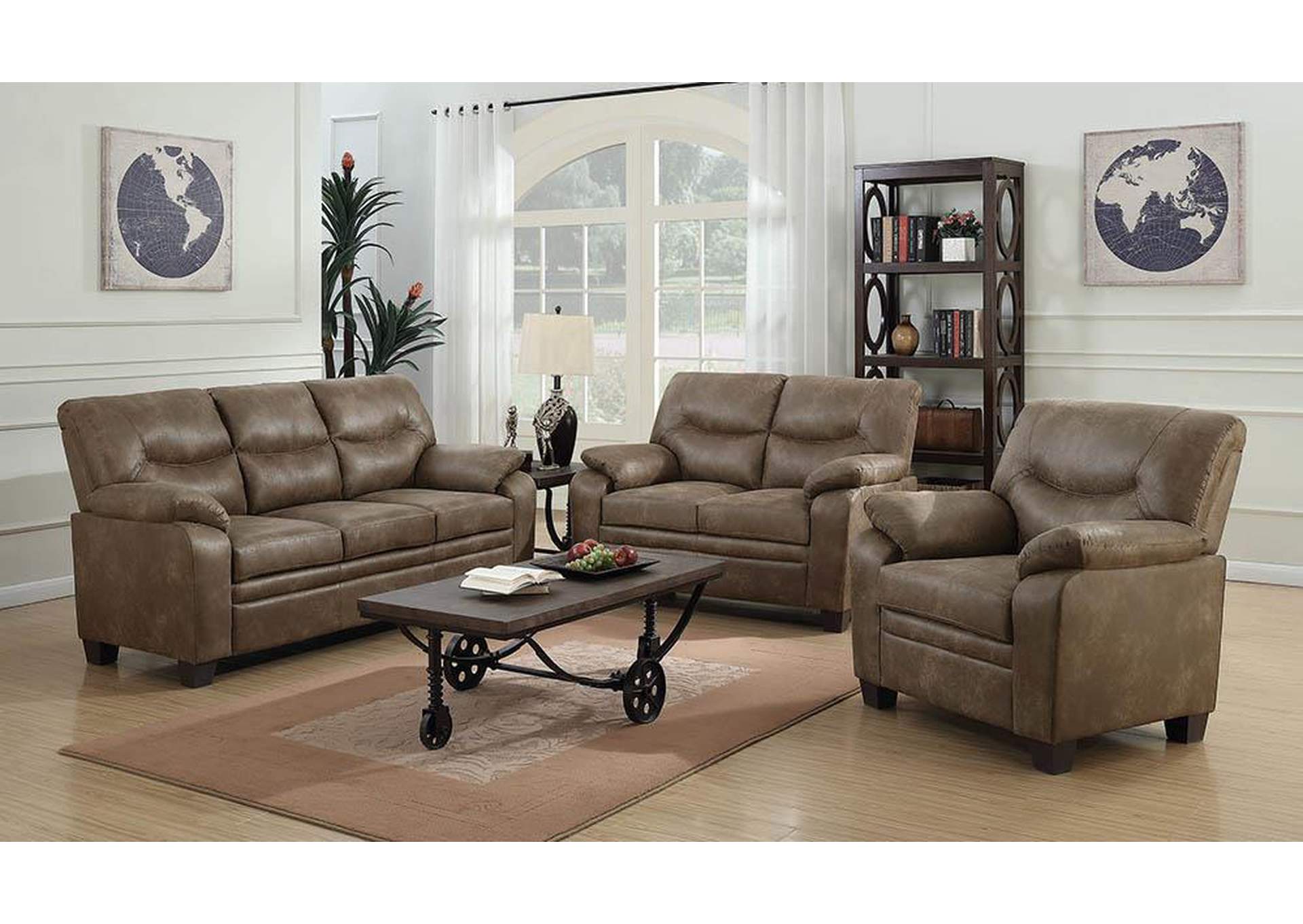 Michael S Discount Furniture Meagan Brown Sofa